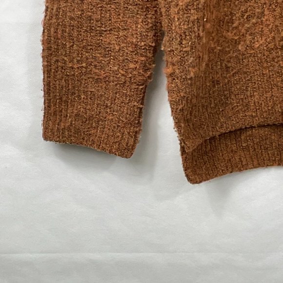 Madewell Dillon Womens solid heather cumin copper turtleneck size M textured - Picture 5 of 13
